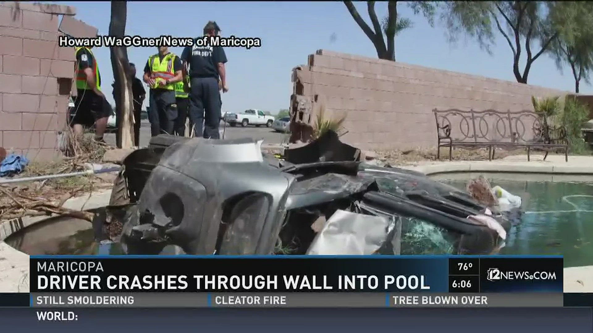 1 dead after SUV crashes into backyard pool in Maricopa | 12news.com