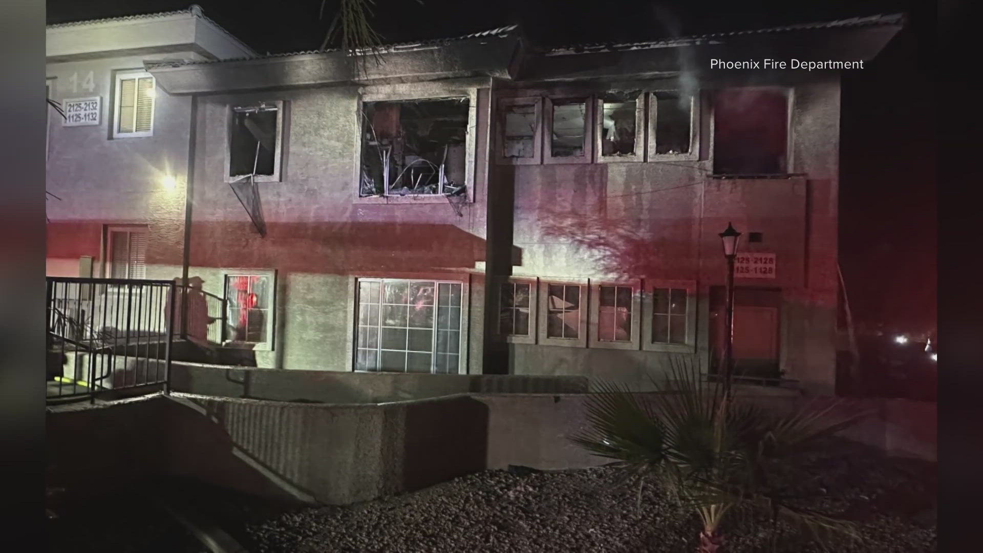 The fire happened at an apartment complex near 24th Street and Thunderbird Road in Phoenix. Here's the latest information.