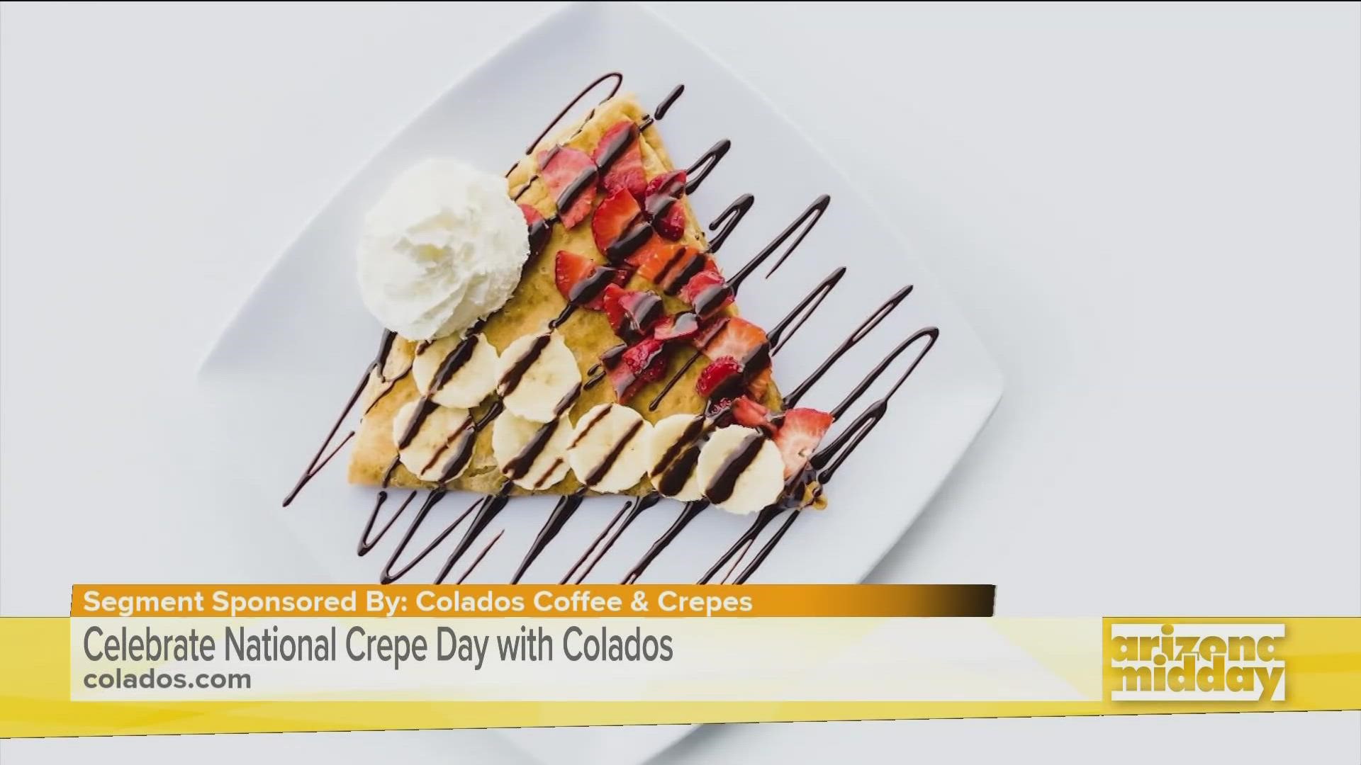 Colados Coffee & Crepes serves crepes made from fresh ingredients with your choice of sweet or savory. Try their menu items today at any of the three locations!