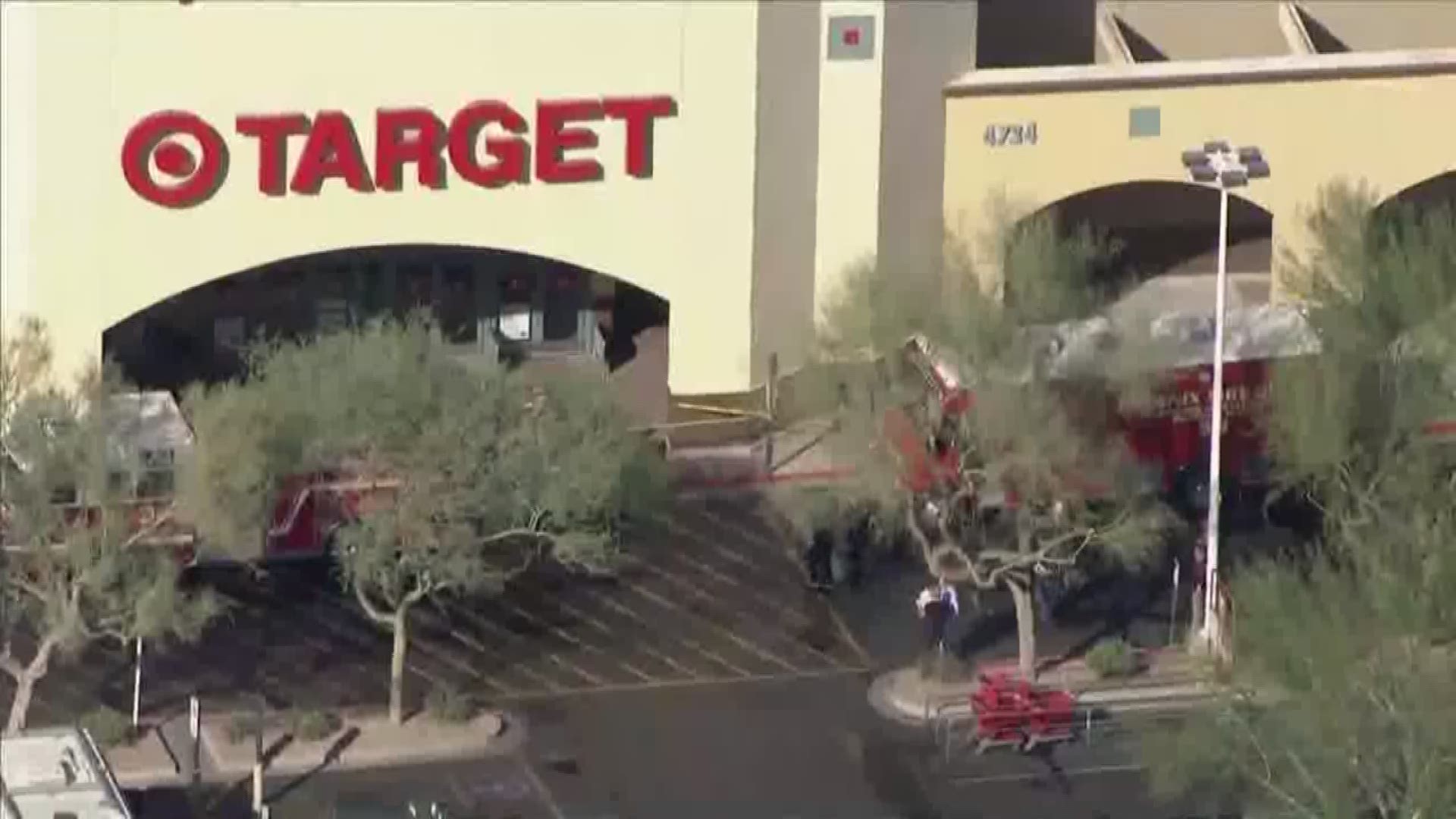 A Target store in Ahwatukee was evacuated this afternoon after a suspect started pouring a vinegar and hydrogen peroxide mixture over food products in the store. It is believed that the suspect may have tampered with other food products as well.