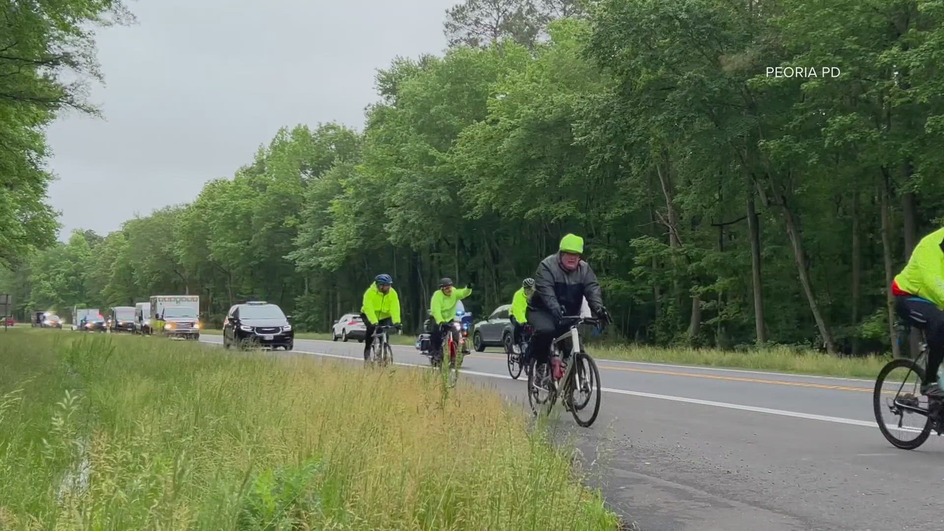 Every year, Deputy Chief Marcel Spaulding bikes to raise money in honor of his fallen friend.