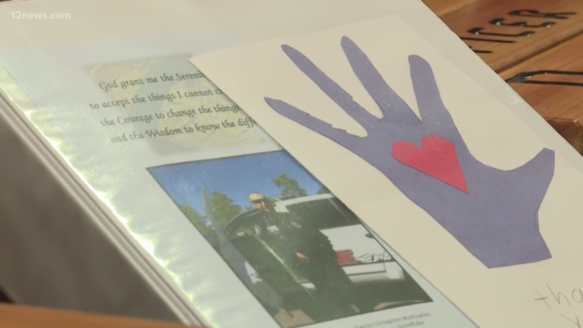 Fallen Show Low officer Darrin Reed's widow is using his legacy to help those in need.