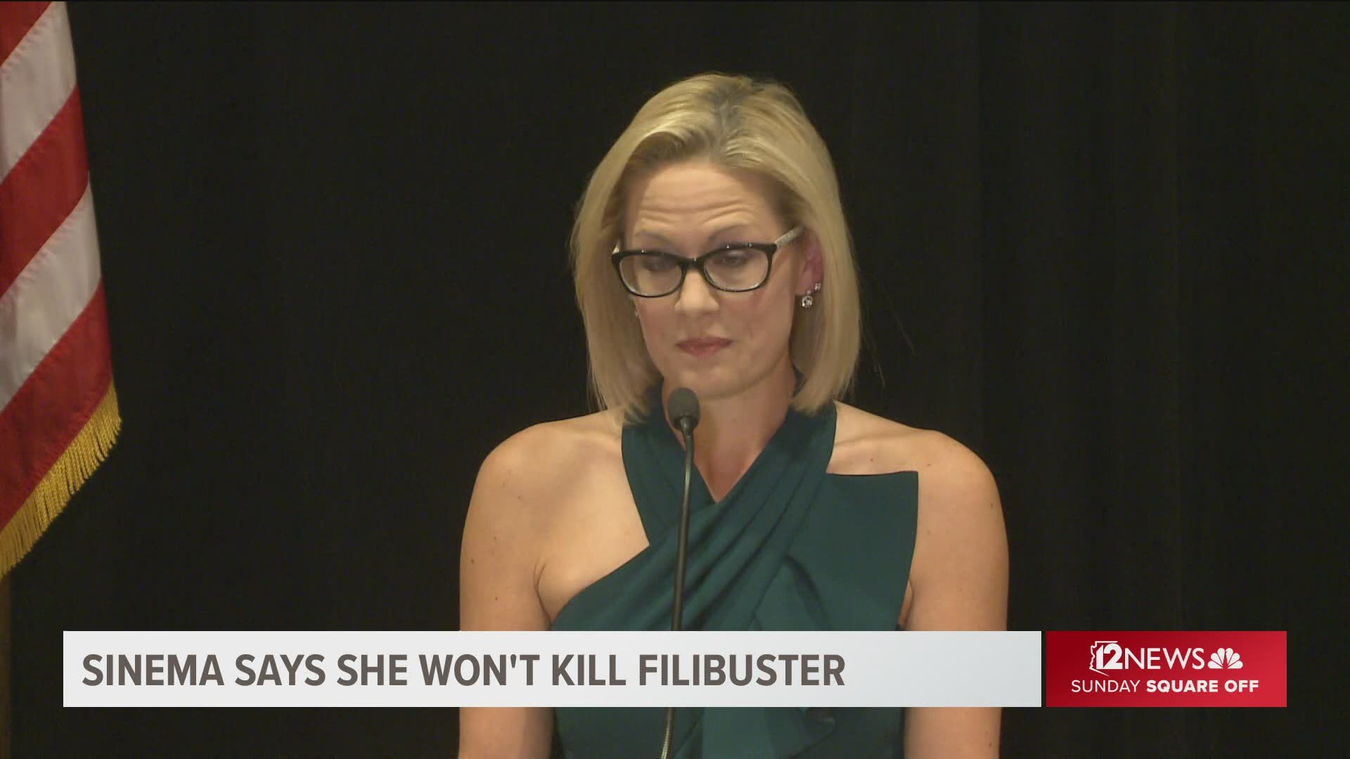 Democratic Sen. Kyrsten Sinema showed her clout in the new U.S. Senate session by sticking to her opposition to ending the filibuster.