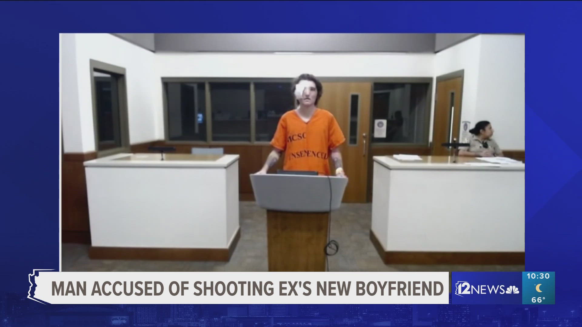 Authorities said 23-year-old David Jones shot a 28-year-old man multiple times before shooting himself. Both men are alive. 