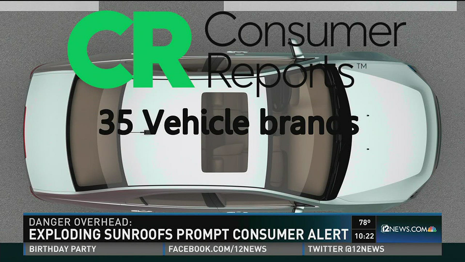 Consumer Reports discovered sunroofs have apparently exploded in 35 vehicle brands and 208 different models.