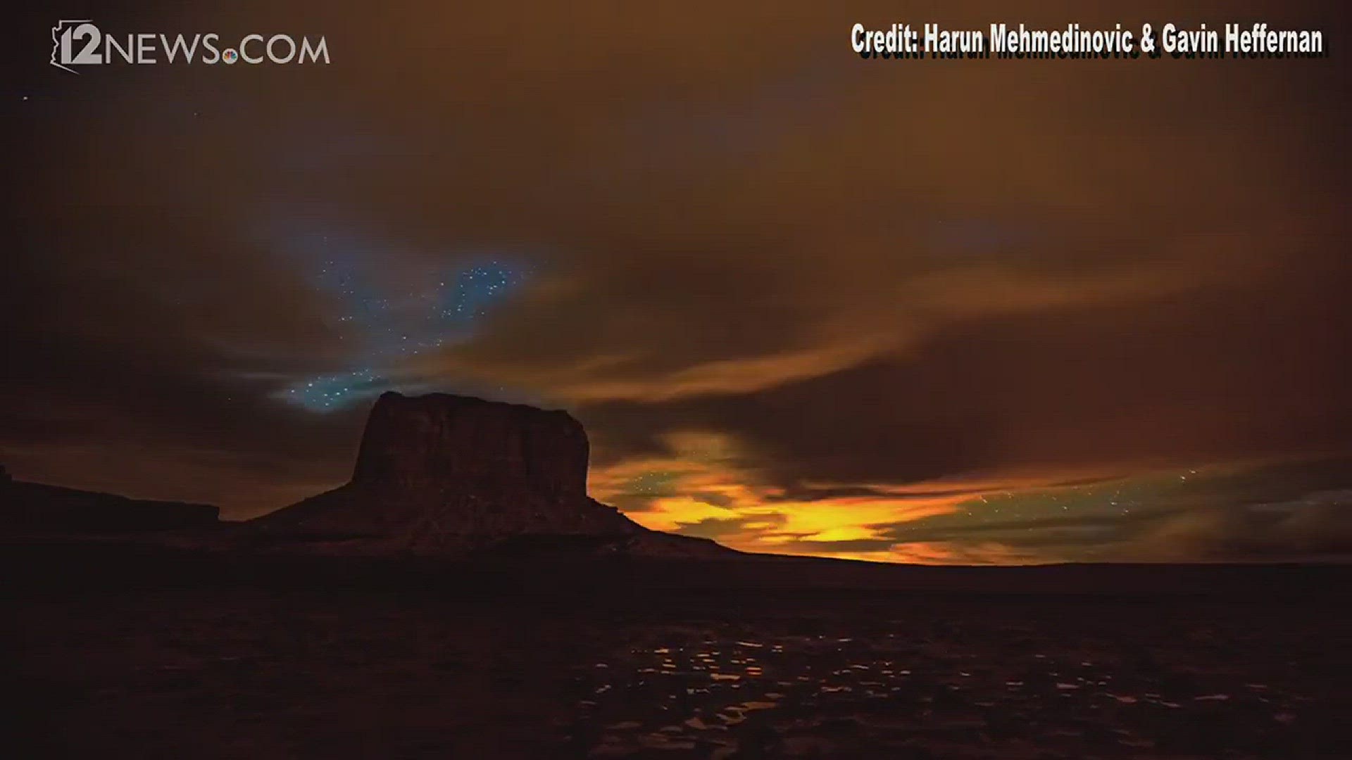 Timelapse of the night sky over Grand Canyon National Park and Monument Valley Navajo Tribal Park. (Credit: Harun Mehmedinovic and Gavin Heffernan)