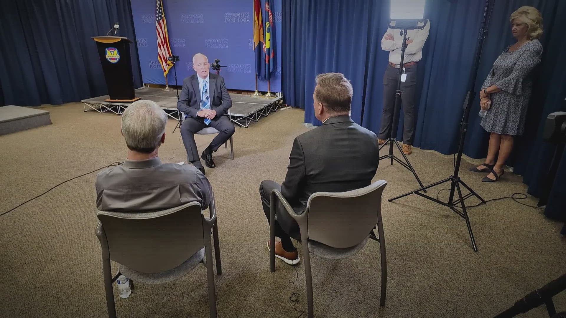 The new Phoenix police chief sat down with 12News' Troy Hayden to talk challenges, vision, and more after his selection.
