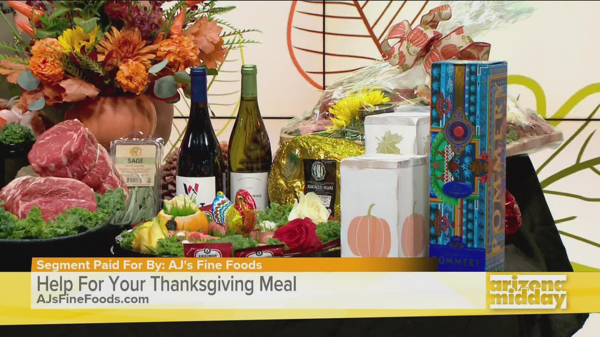 Jerry with AJ's Fine Foods stopped by to share how the store can help you prepare for your Thanksgiving gathering from food to flowers and more.