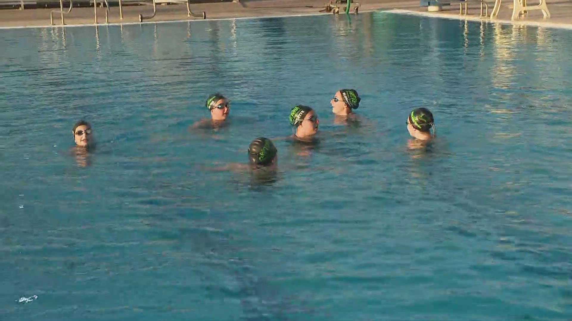 12News journalist Emma Jade introduces us to the Arizona Desert Dolphins artistic swimming team in Mesa.