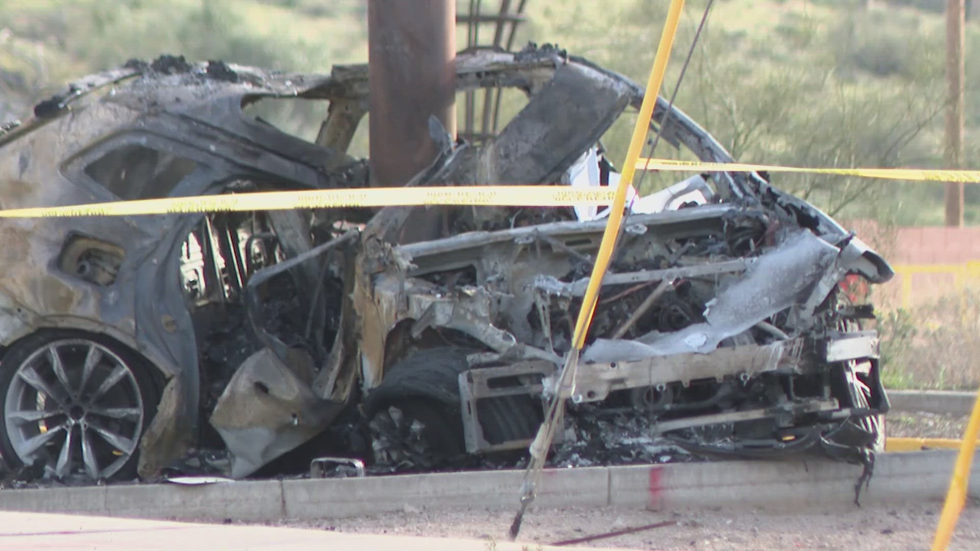 1 person was killed and two others were hurt after a crash that caused one of the cars to catch fire on Saturday. Watch the video for the latest details.