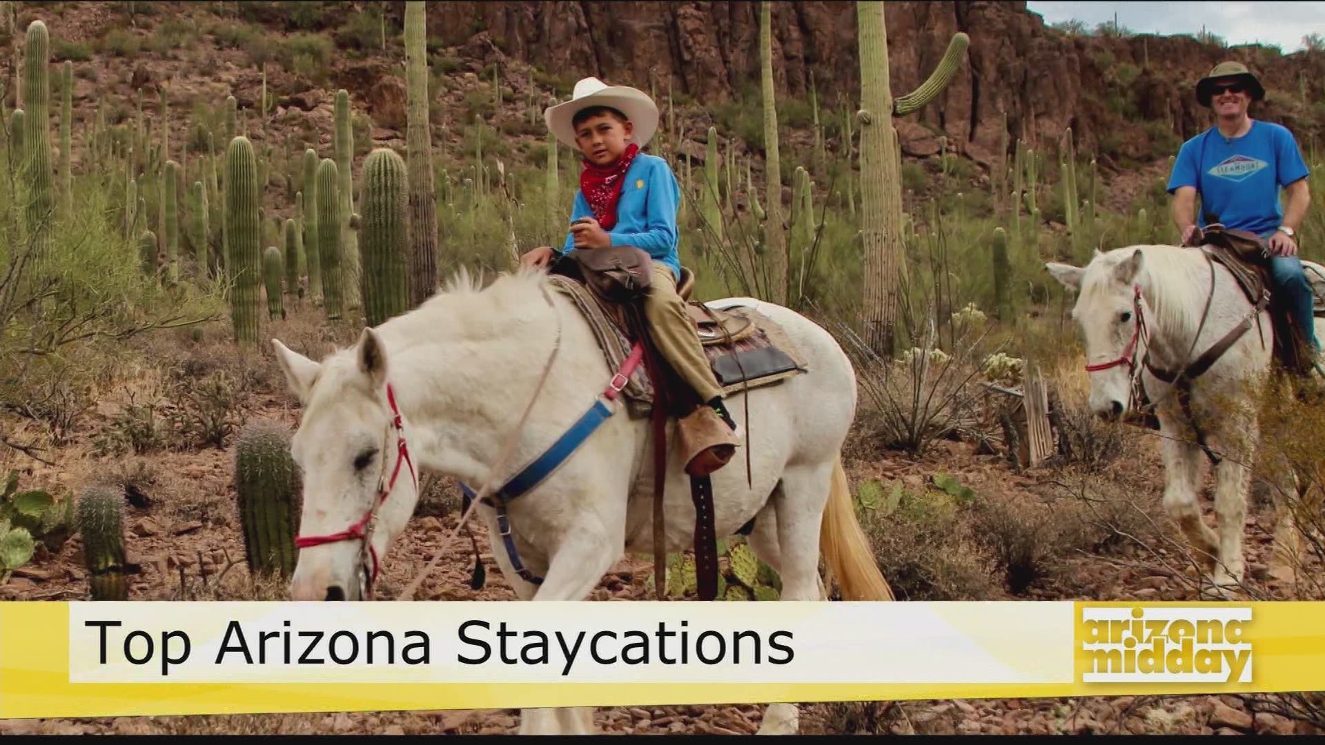 Becky Blaine with Visit Arizona shows us some of the top staycation ideas in Phoenix & Tucson Dude Ranches to check out
