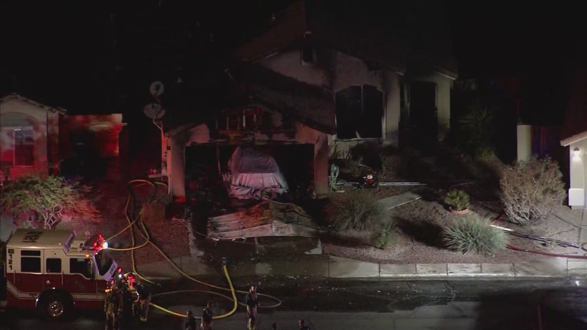 A home in Surprise appears to have been destroyed after a significant fire Tuesday evening.