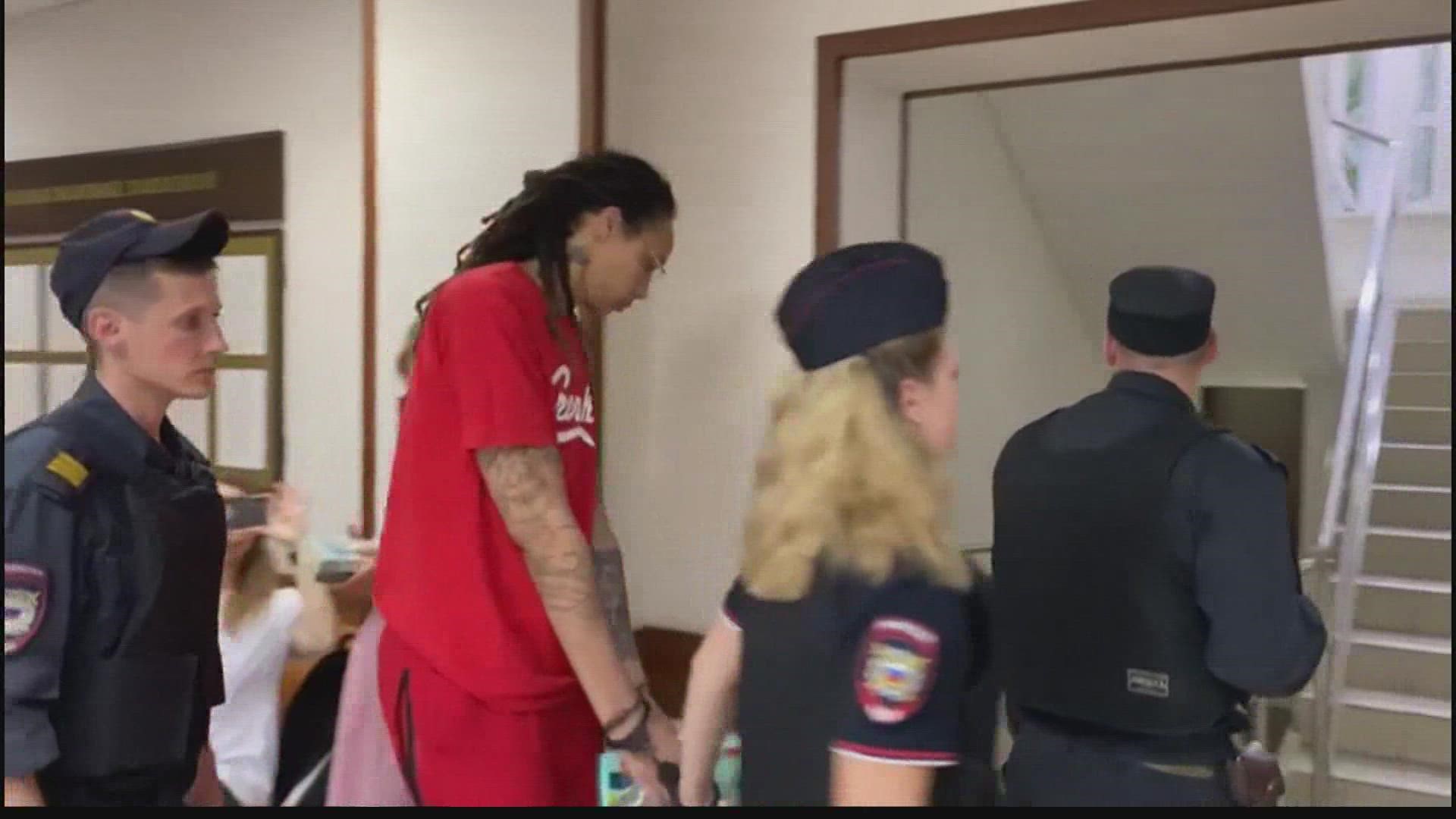 Athletes and fans around the world are showing their support for Brittney Griner. Former Cardinals player Larry Fitzgerald weighs in on her Russian detainment.