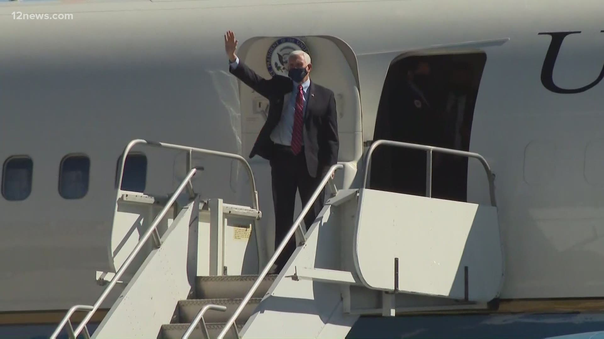 For at least the 15th time this month, the Trump campaign hit Arizona. Vice President Pence stopped in Democratic-leaning cities Flagstaff and Tucson.