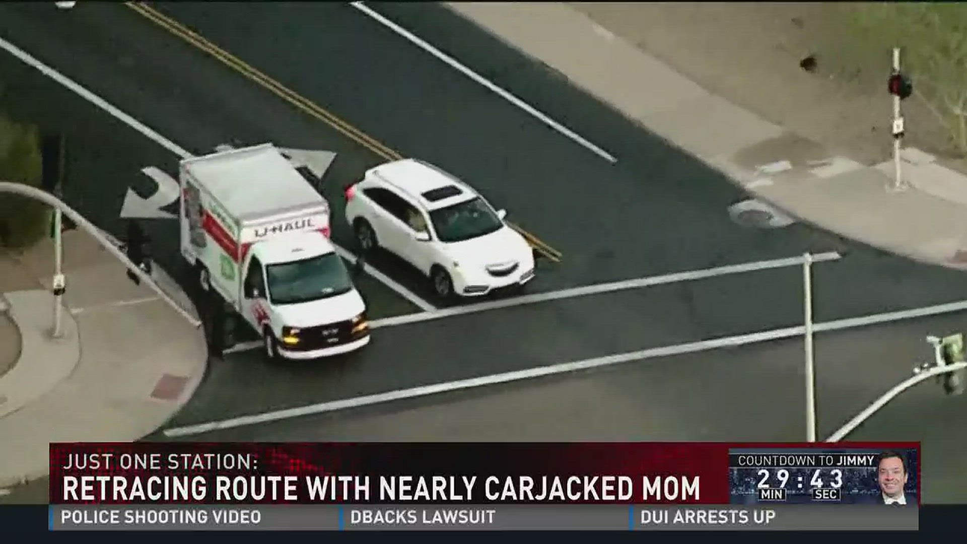 Retracing route with nearly carjacked mom