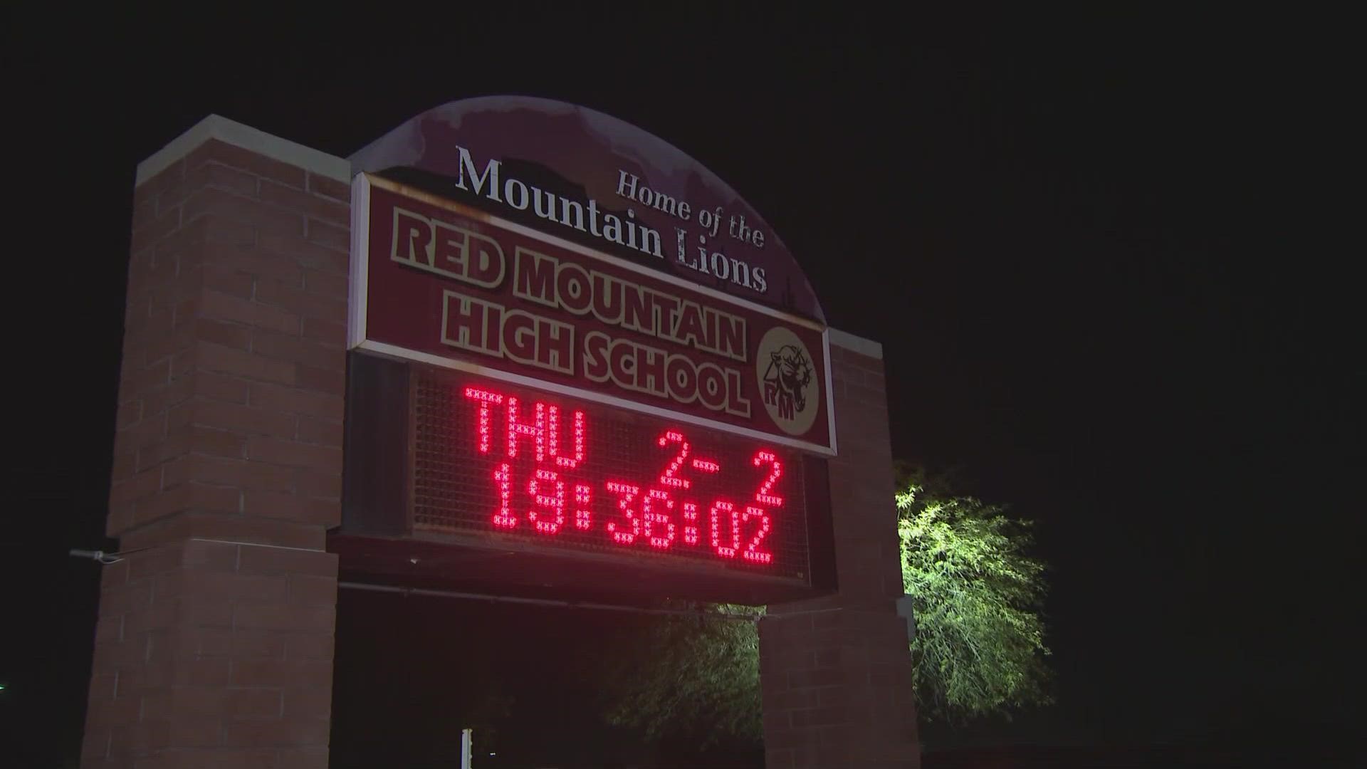 Red Mountain High School in Mesa went into lockdown Thursday as police investigated a student they say brought a gun to campus.