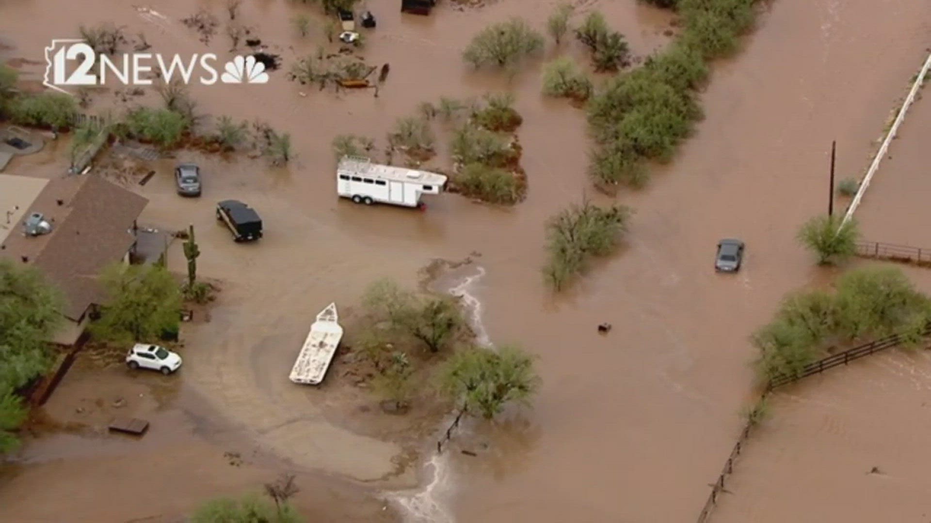 Storms throughout the day resulted in flooding