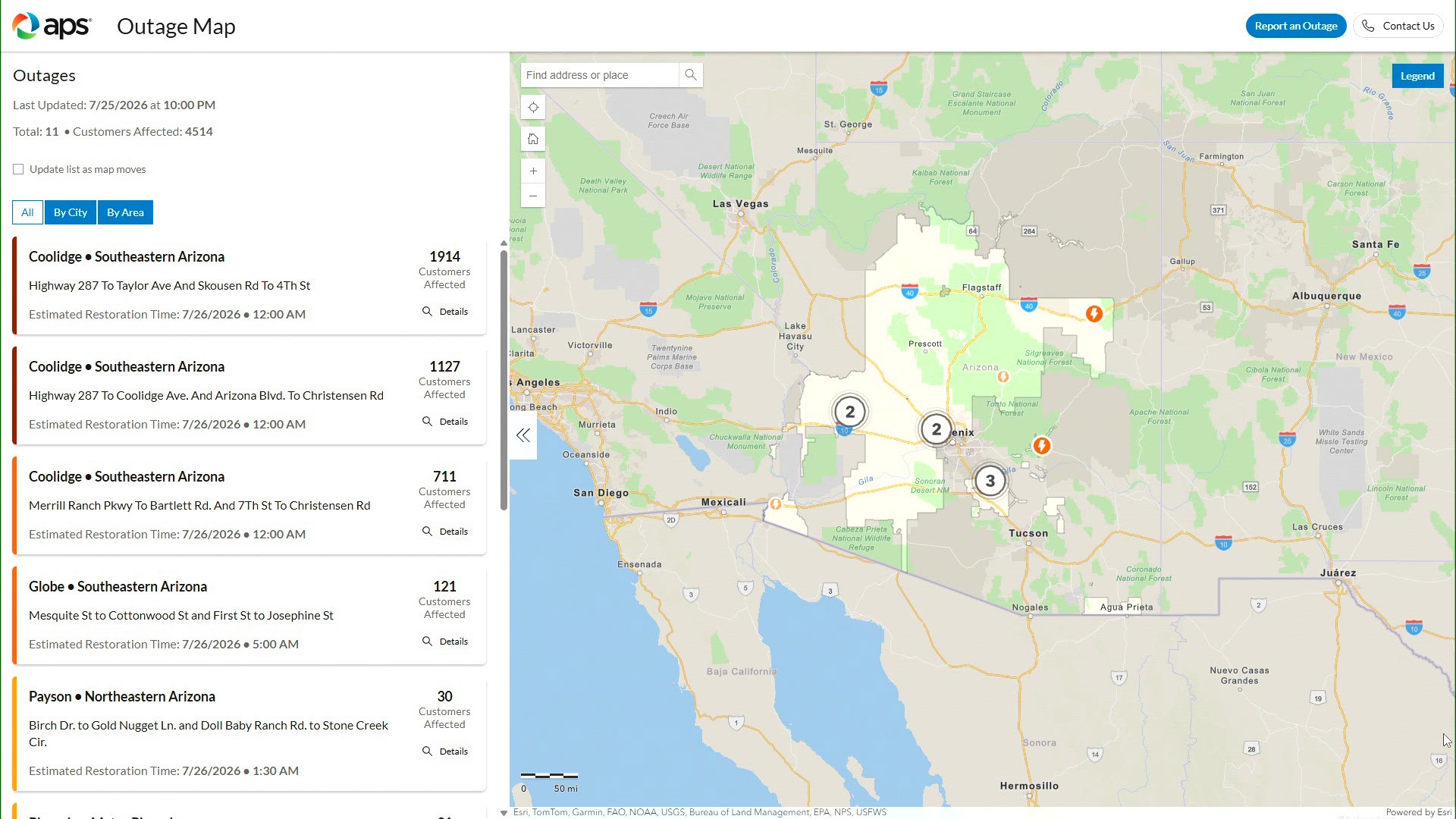 9947 Inpact City-wide power outage affecting over 5,000 homes, traffic lights in ...