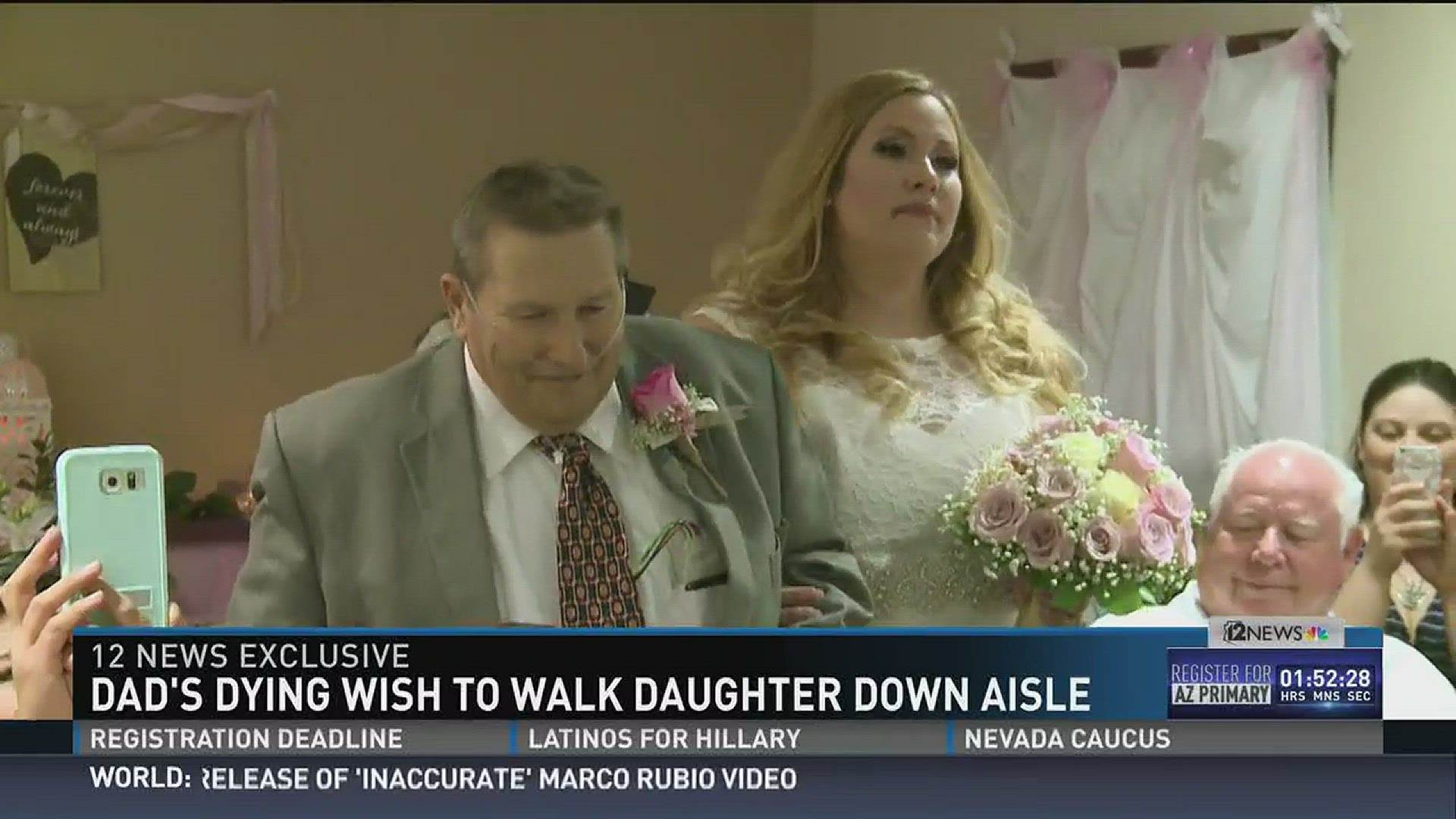 Couple gets married in hospital so ailing father can be there | 12news.com