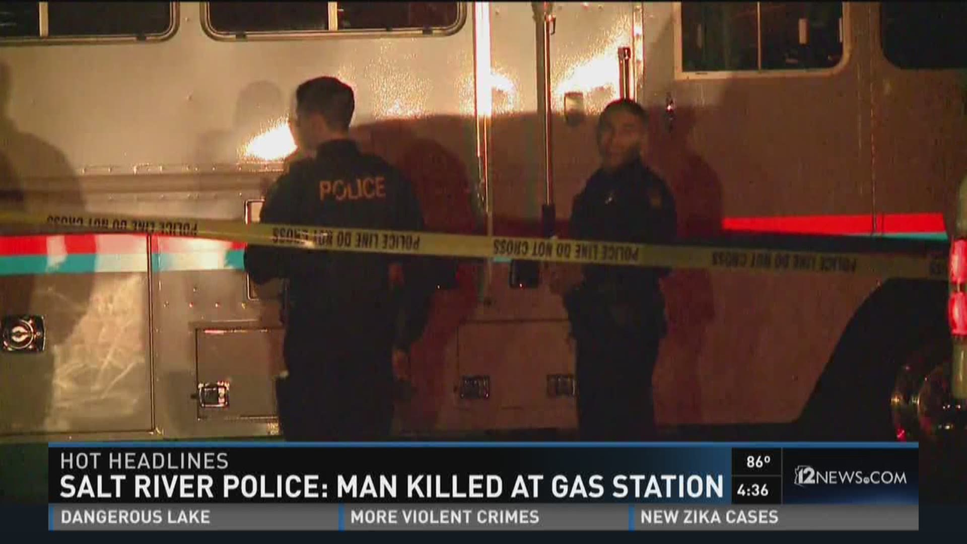 Salt River Police seeks information regarding gas station shooting killing Justin Gaston.