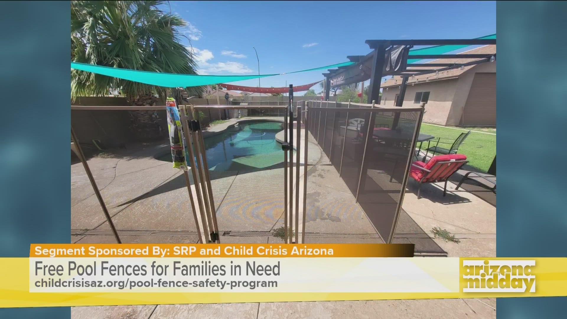 SRP, Child Crisis Arizona and United Phoenix Firefighters Charities team up to provide free pool fences for families in need with the Pool Fence Safety Program.