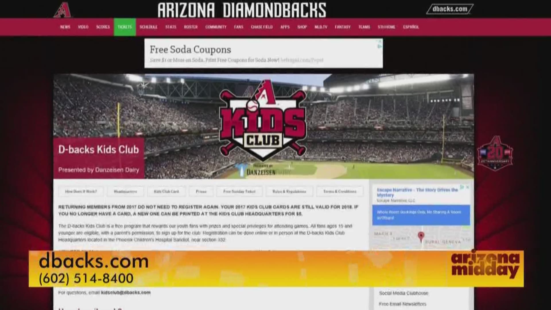 Kids Club  Arizona Diamondbacks