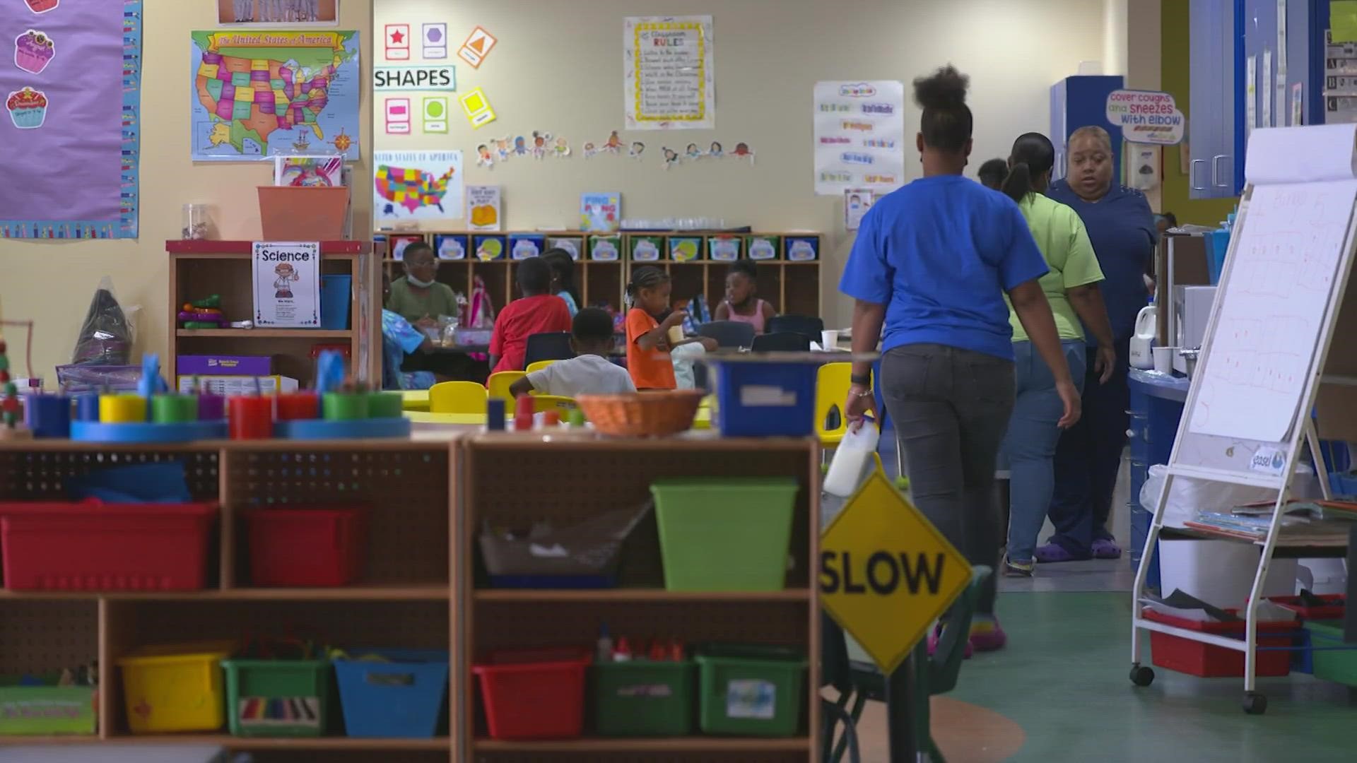 A survey says Arizonans typically spend 20% of their income on child-care.