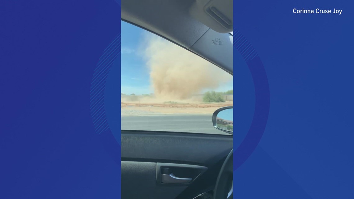 12 News Viewer Records Dust Devil Blowing Through The Valley | 12news.com