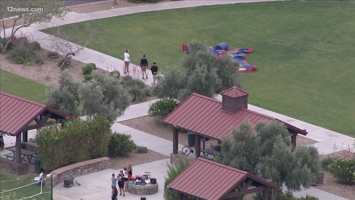 BREAKING Bounce house goes flying in Mesa, kids injured