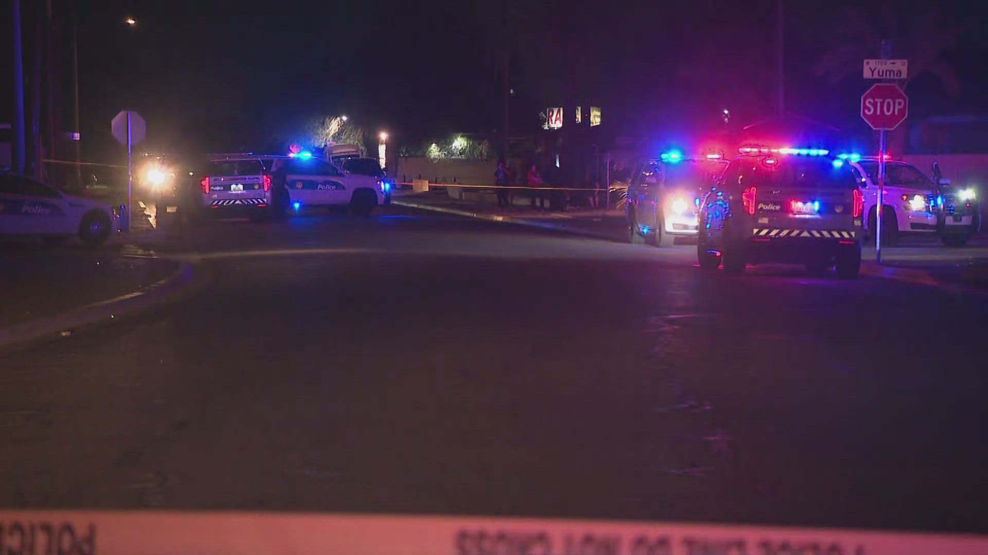 Phoenix police say one man suffered a gunshot wound and was taken to the hospital.