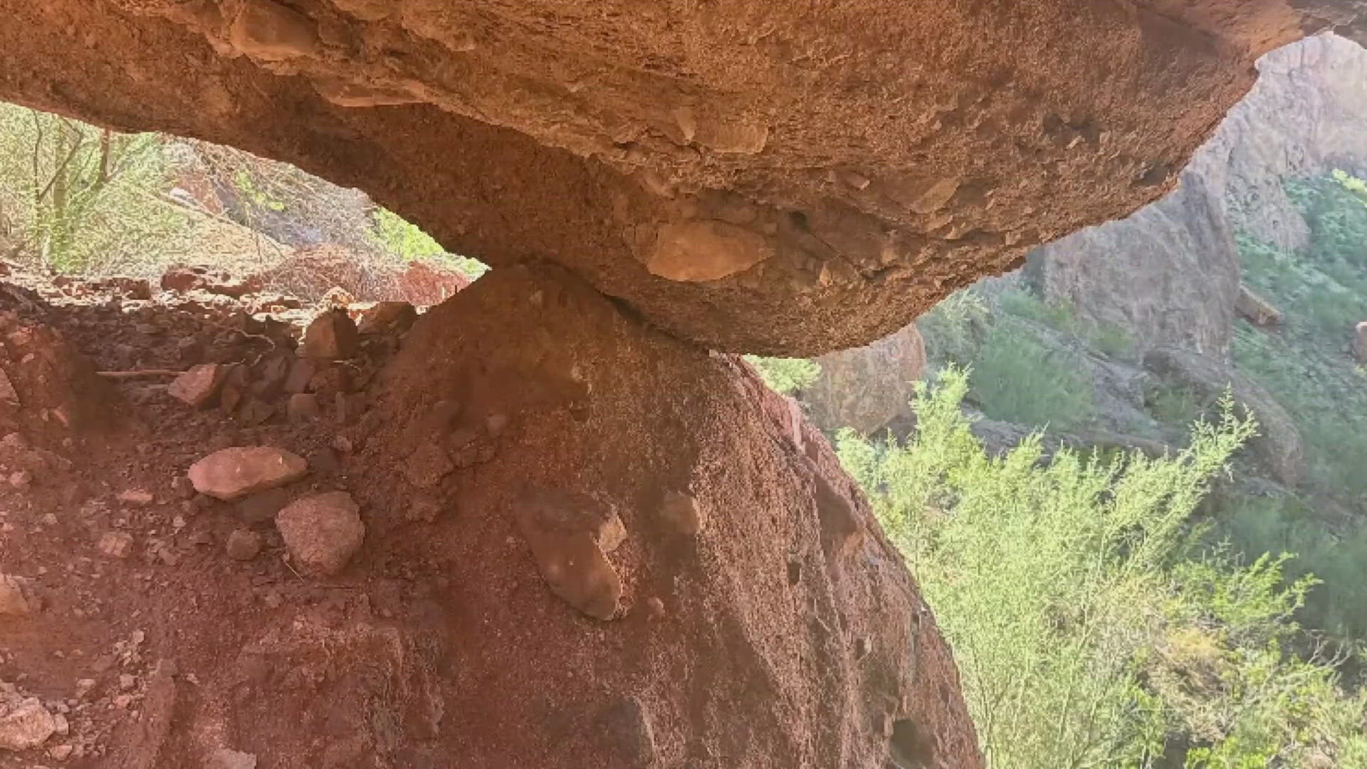 Echo Canyon Trail at Camelback Mountain is closed after recent storm damage.