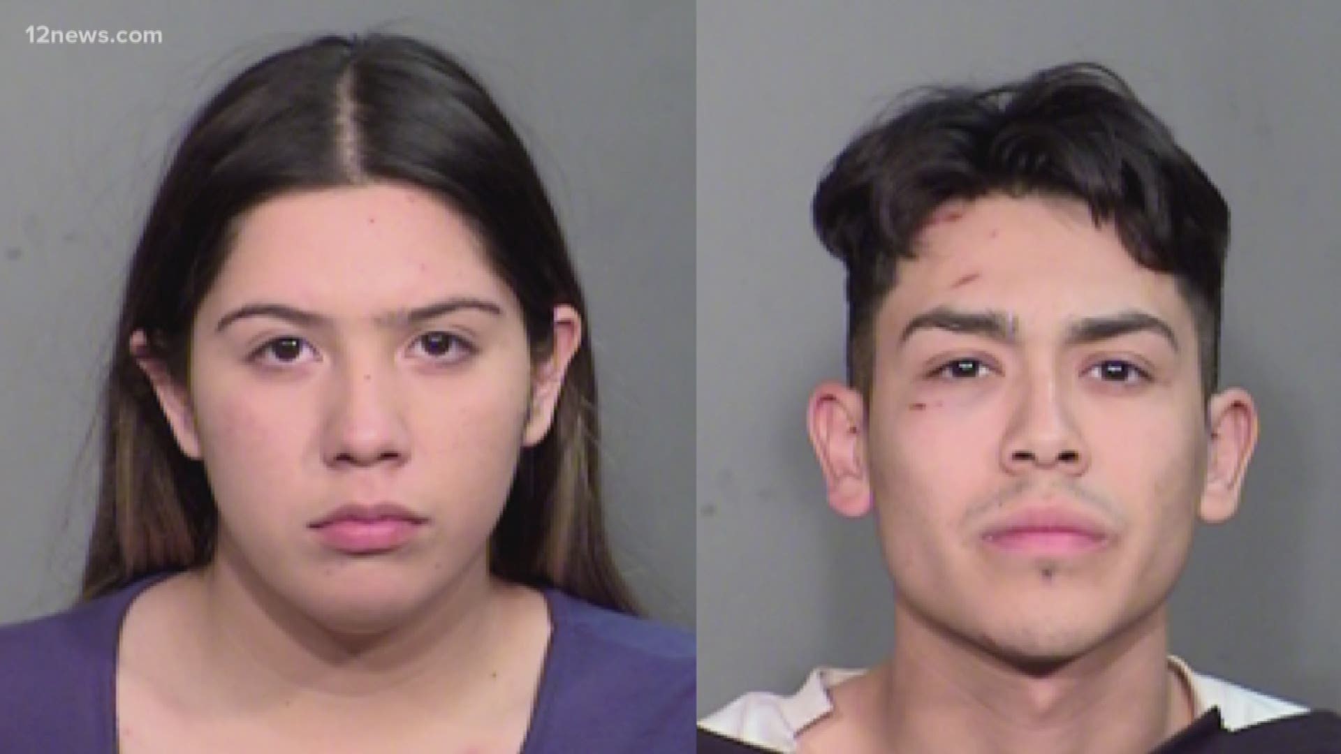 Glendale police responded to an armed, home robbery Friday that resulted in an officer-involved shooting. The two 18-year-olds allegedly held the homeowner at gunpoint, then stole his car.