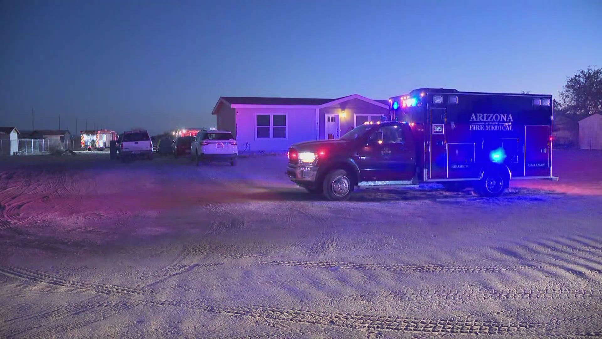 MCSO has confirmed three people have died in a house fire in Arlington, Arizona near 355th Avenue and Elliot Road.