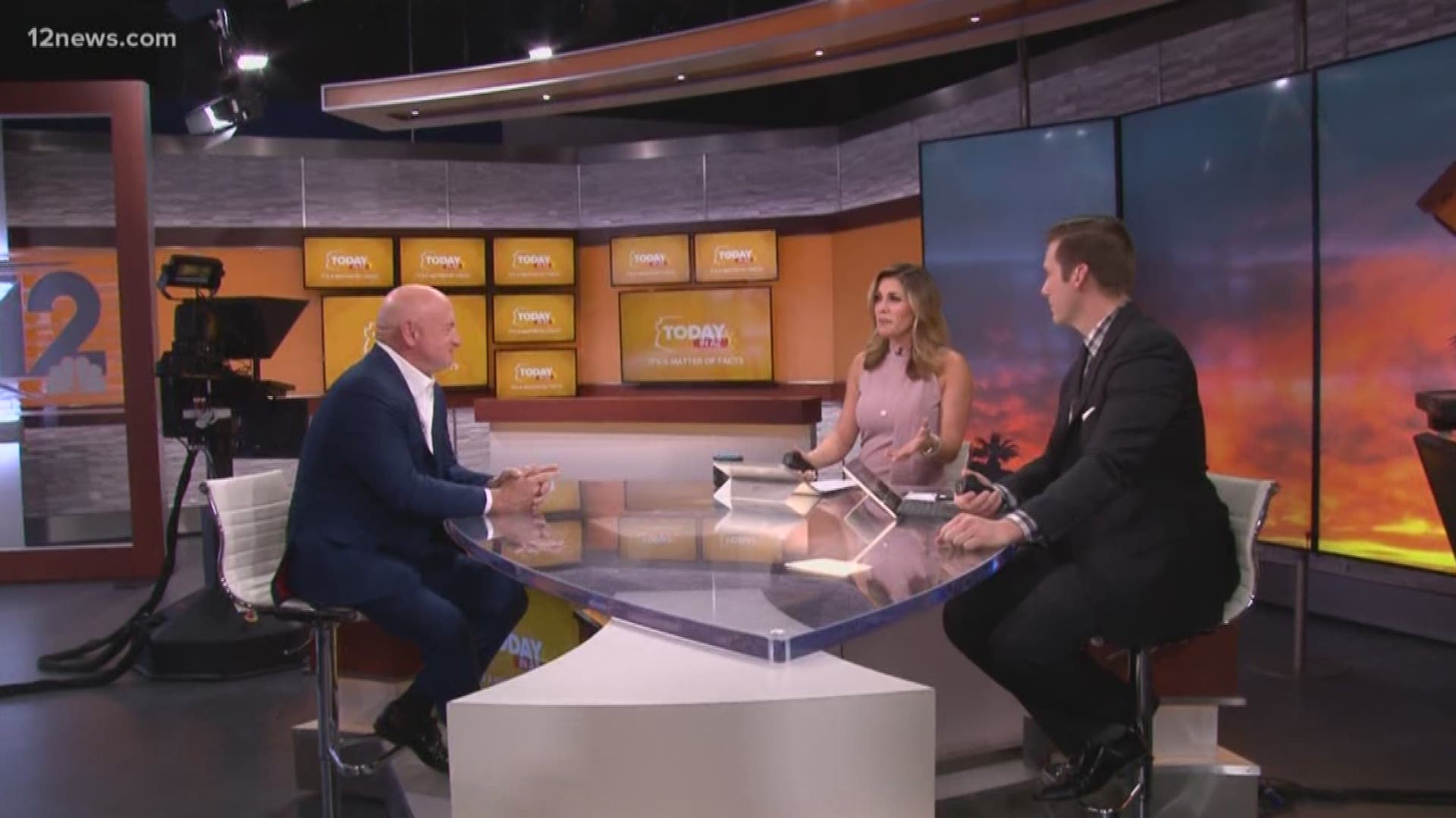 Paul Gerke and Rachel Cole chat with Democratic Senate candidate Mark Kelly on Today in AZ. Editor’s note: Mark Kelly’s daughter is an intern for 12 News.