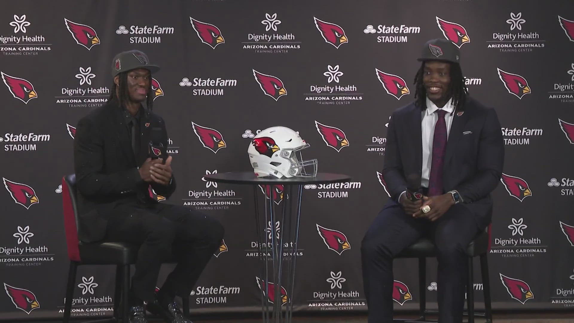 The Arizona Cardinals first-round draft picks met with the media at team headquarters in Tempe. 12News journalist Luke Lyddon has more.