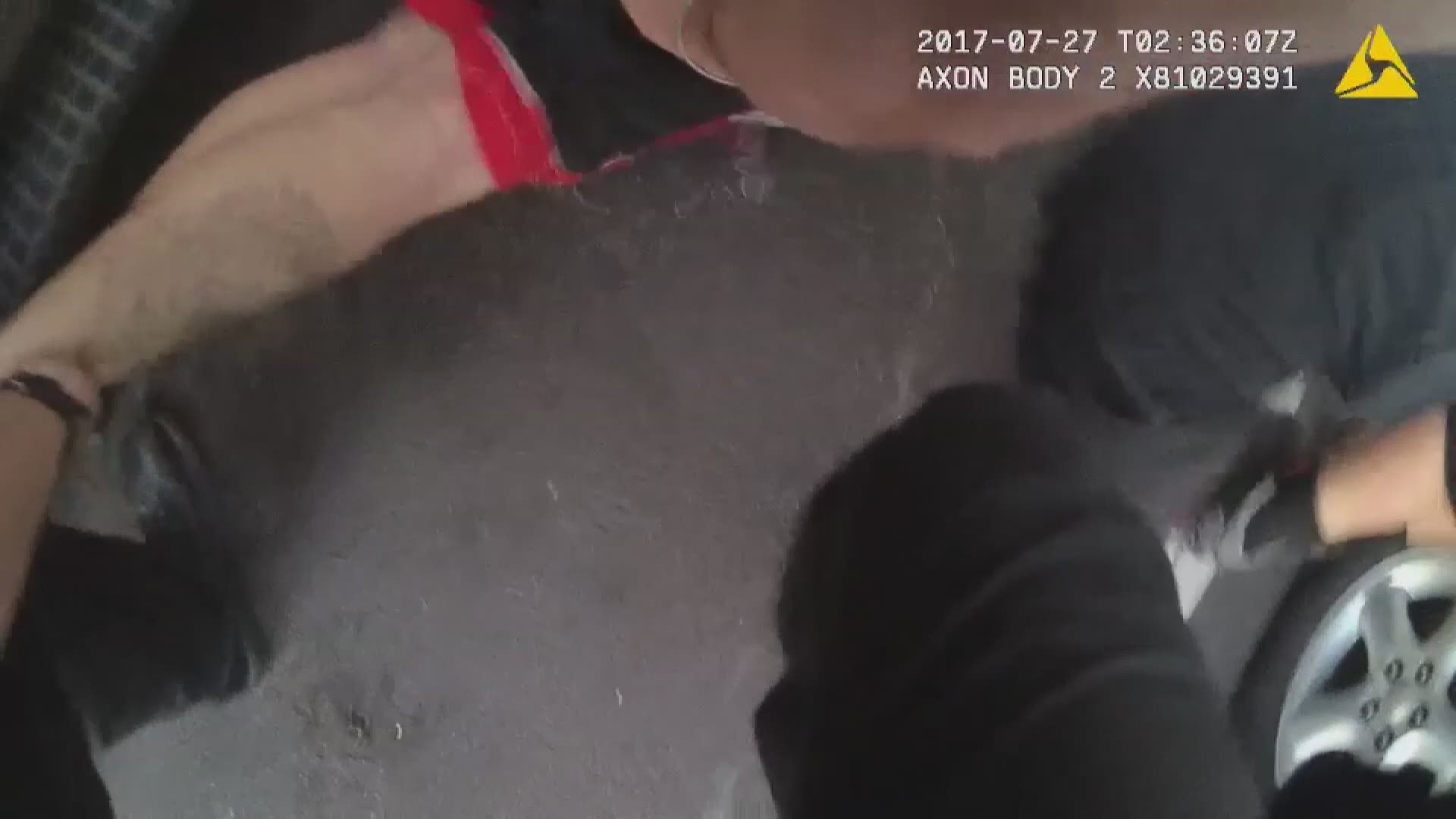 Glendale PD's report said the officer's actions in this clip were within policy under defensive and active resistance.
