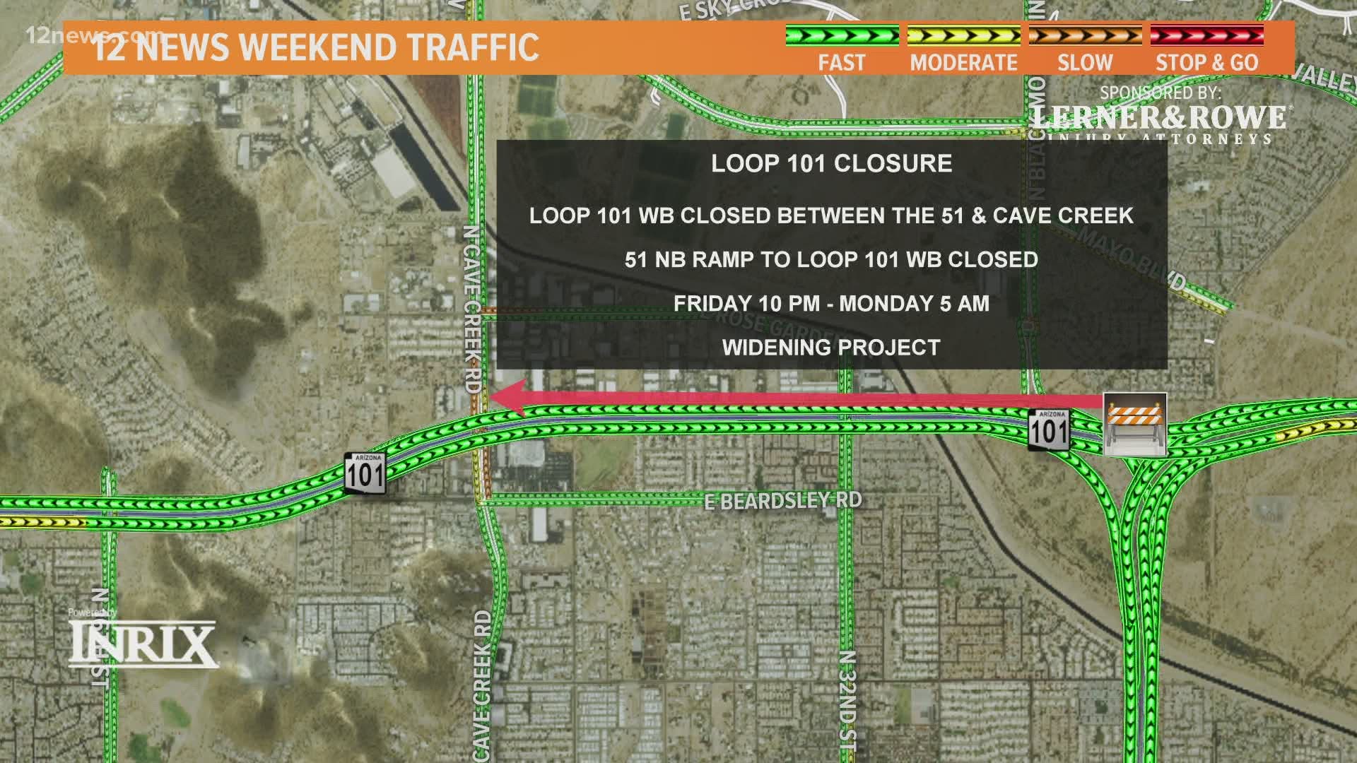 Let's take a look at the closures and detours on Valley roads this weekend. Vanessa Ramirez has the details.