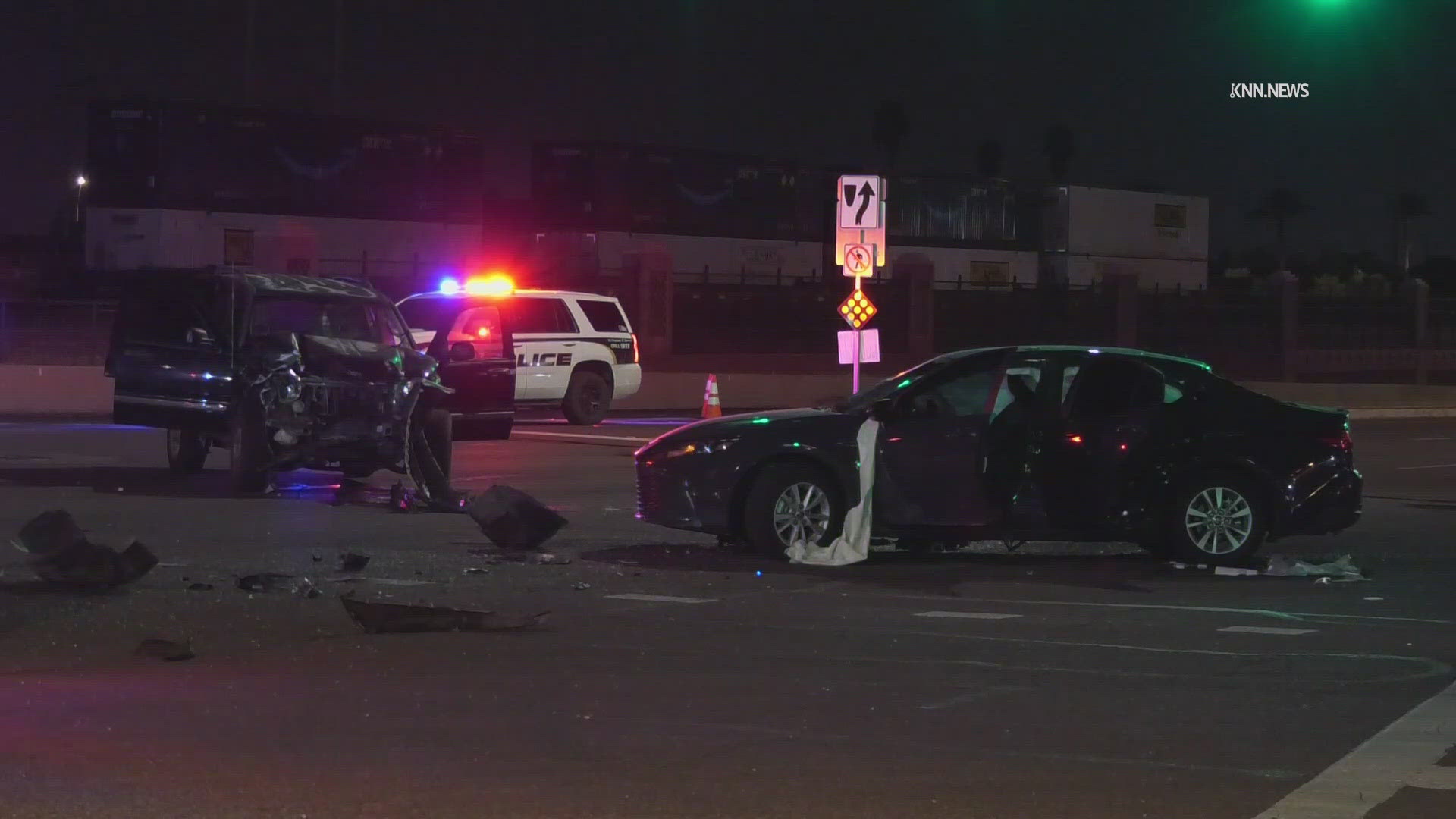 Two people in Uber hospitalized after Glendale multi-car accident ...