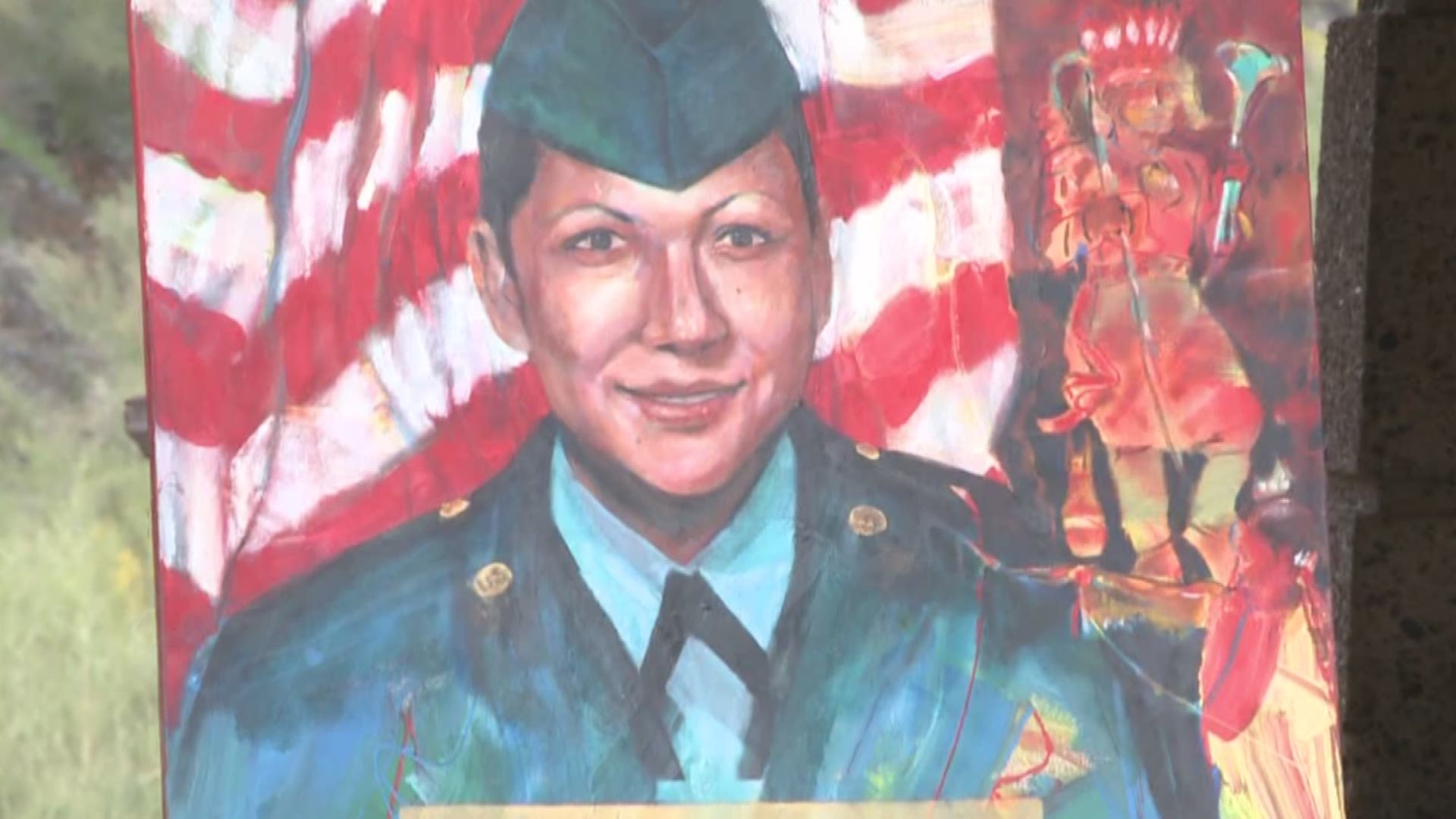 A tribune to Army Soldier Lori Piestewa and other Arizona servicemen who lost their lives in combat.