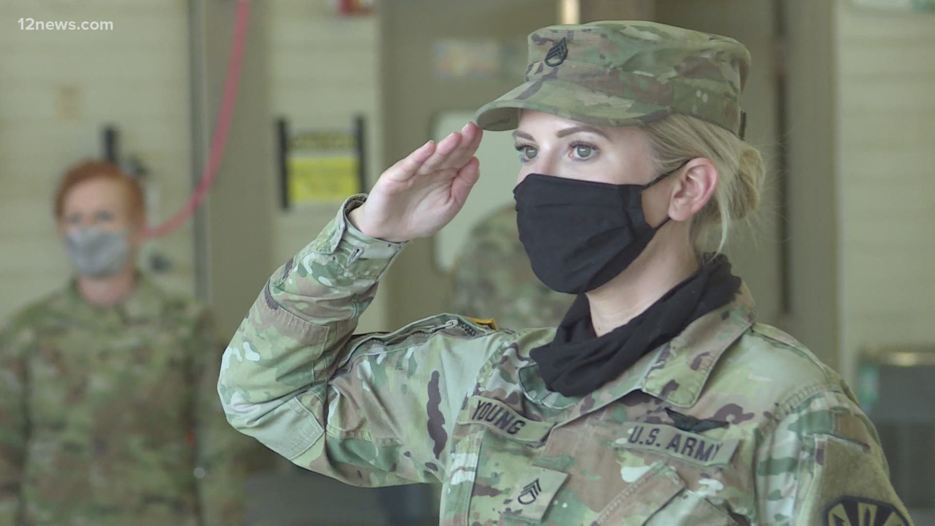 A small group of citizen-soldiers waved goodbye to their families and their jobs to serve overseas on Friday. And it could be the final send-off for their commander.