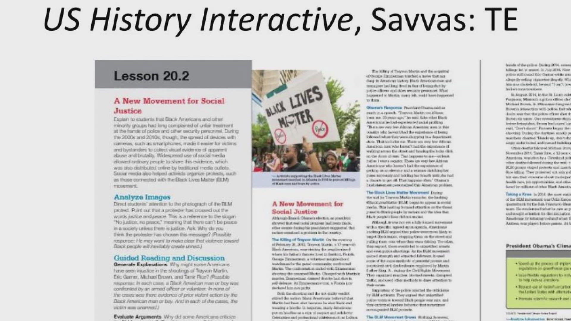 Parents and law enforcement are calling the textbooks anti-police and racially divisive. 