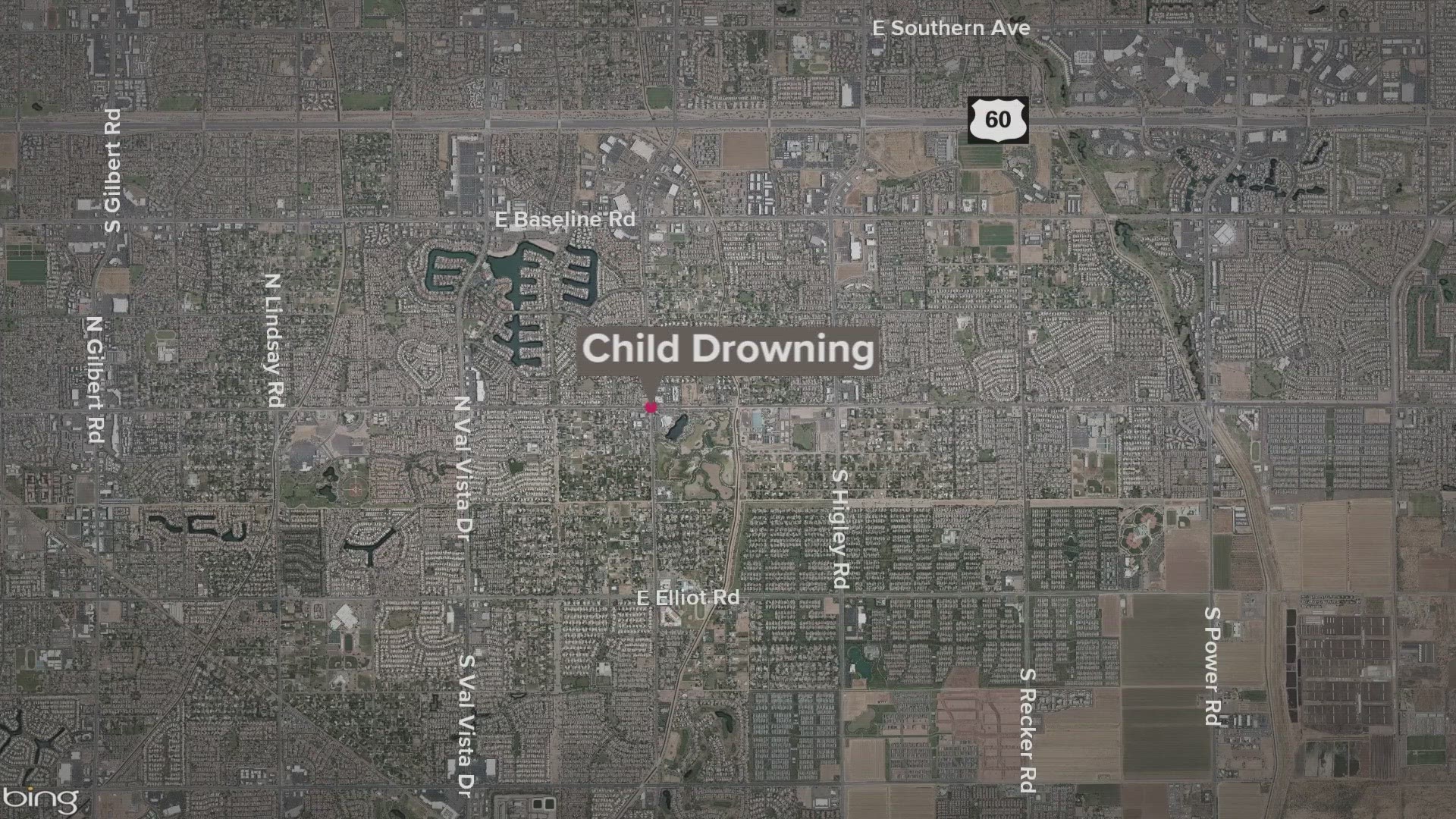 First responders performed life-saving measures on the child but the child died, Gilbert police said.