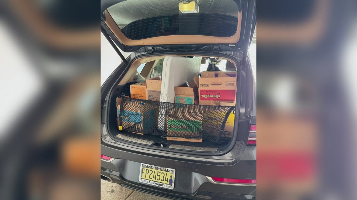 Girl Scout's cookie sale interrupted after her cookies and mother's car is stolen