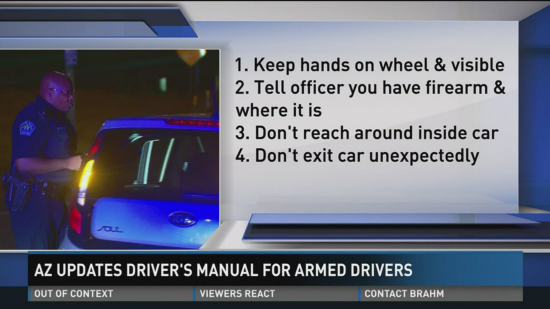 Democratic State Rep. Reginald Bolding of Laveen explains why he pushed for an update of Arizona's driver's manual to show armed drivers how to behave if they're pulled over by police.