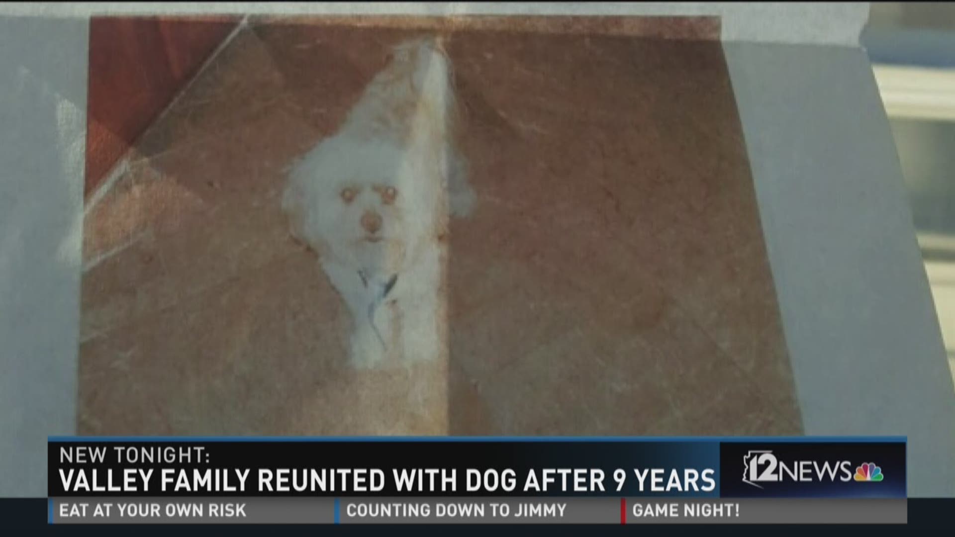 Valley family reunited with dog after 9 years.