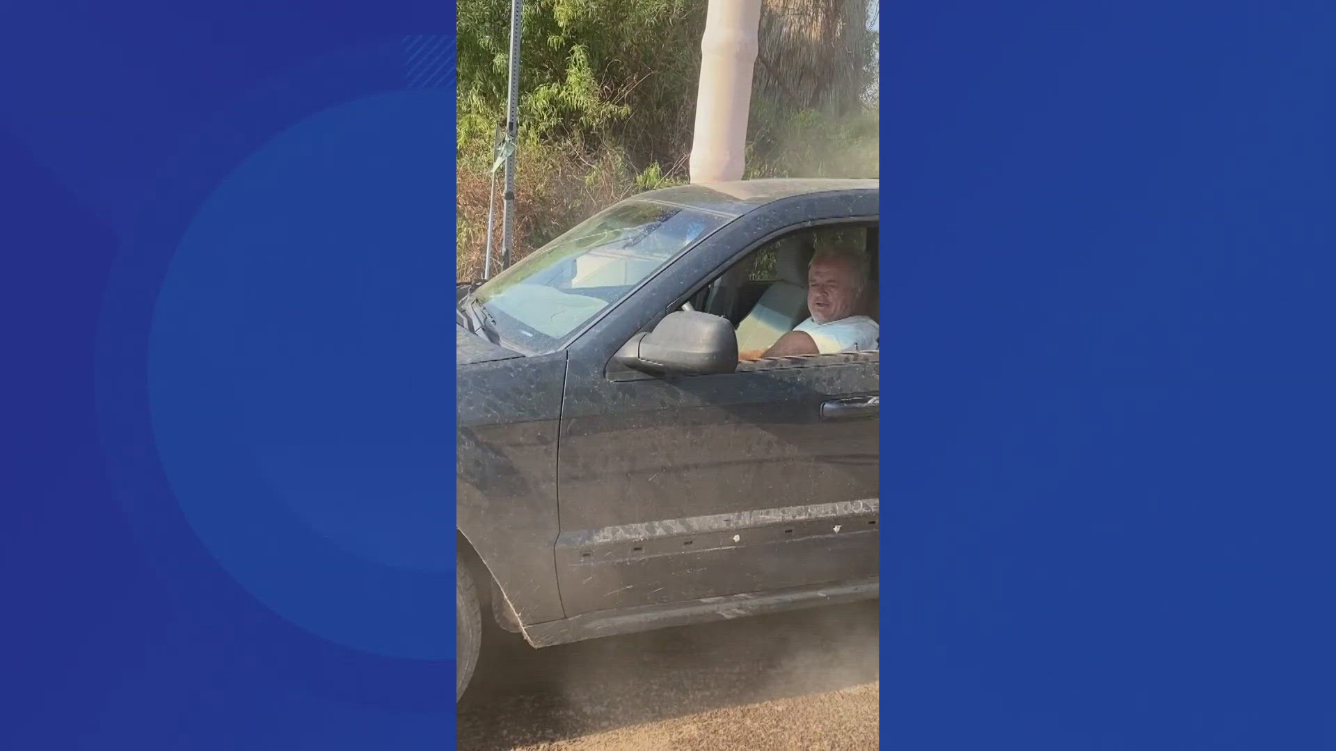 As Paul Abram was watering the dirt on his side of an easement, a man working on a neighboring property hurled a slur his way.