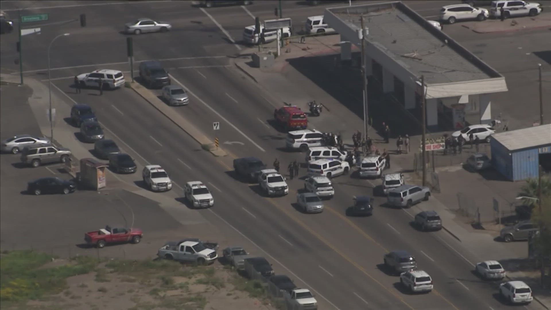 Traffic will be restricted near 9th and Atlanta avenues in south Phoenix as police investigate an incident they're calling a "violent and unprovoked attack."