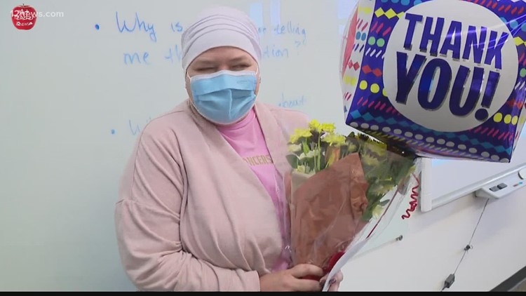 A+ Teacher of the Week: Educator going through breast cancer treatments still inspiring students
