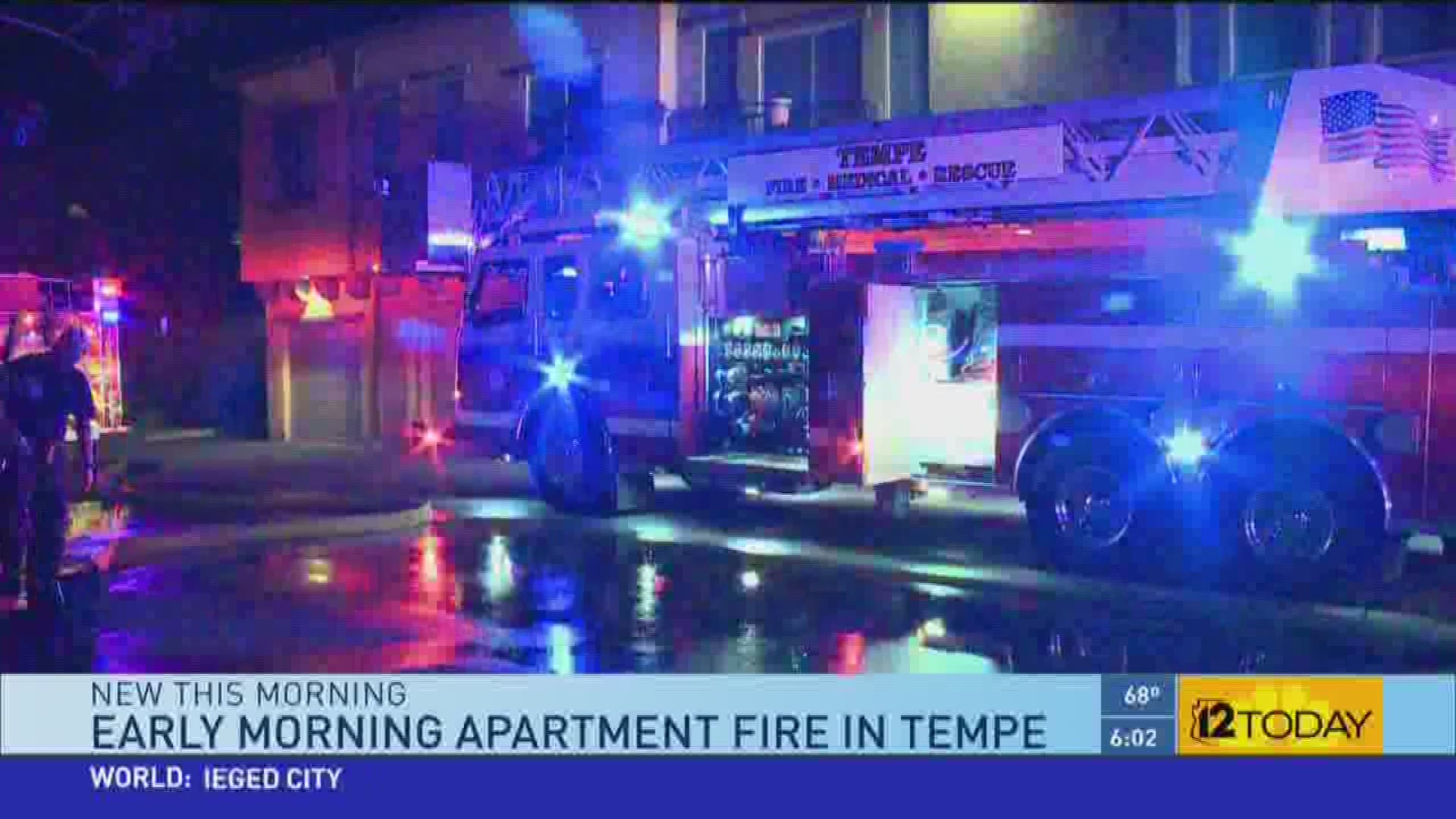 Five people can't return to their homes after an early-morning fire in Tempe.