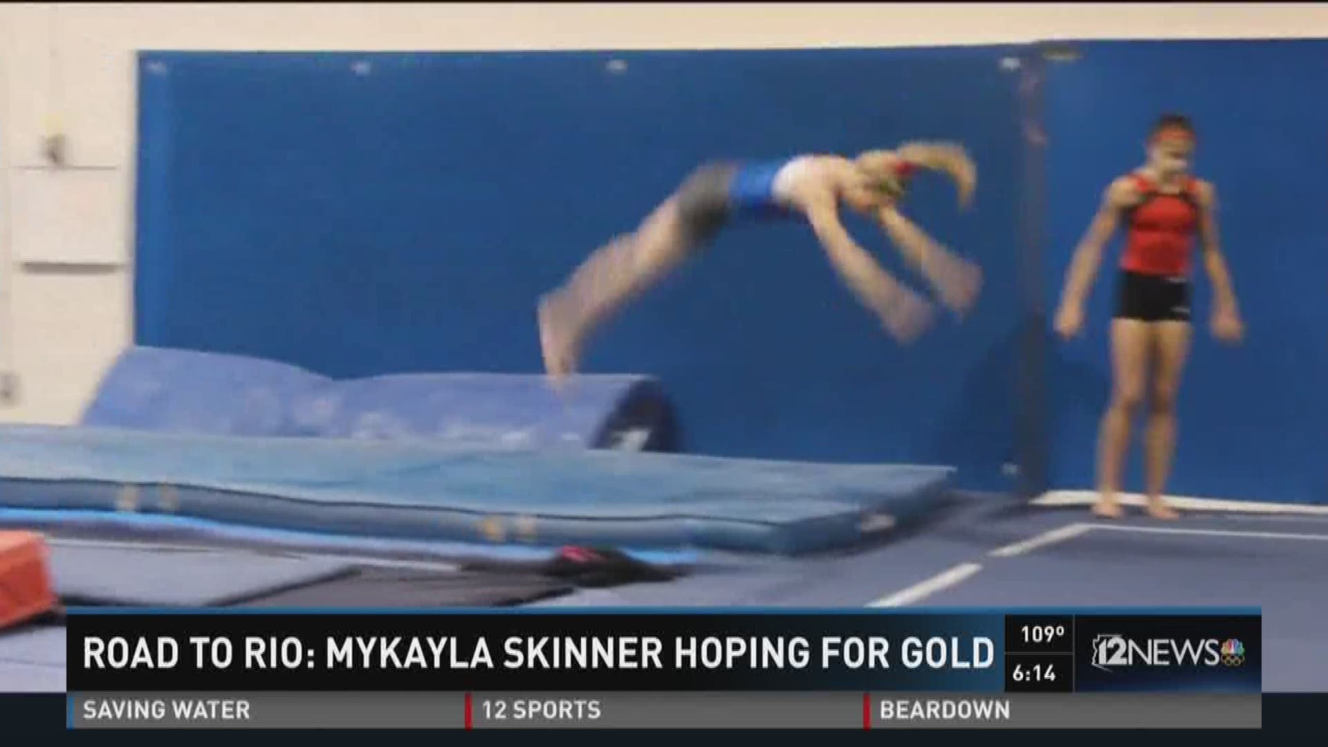 A young woman from the Valley is competing for a spot at the Olympics.